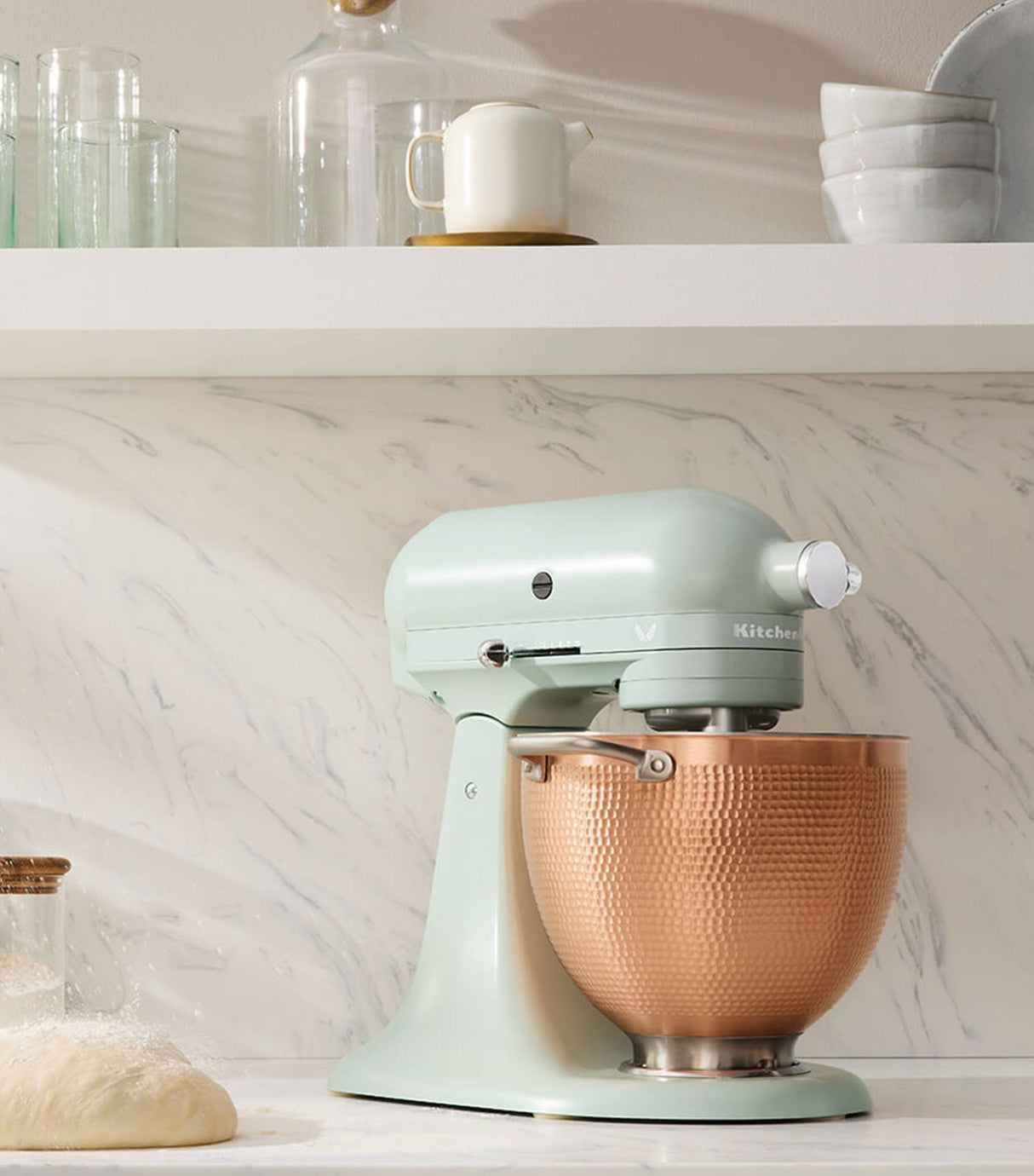 KitchenAid 2022 Design Series Blossom Tilt-Head Stand Mixer KSM180LELB