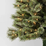 4.5' Pre-Lit Virginia Pine Artificial Christmas Tree Clear Lights - Wondershop