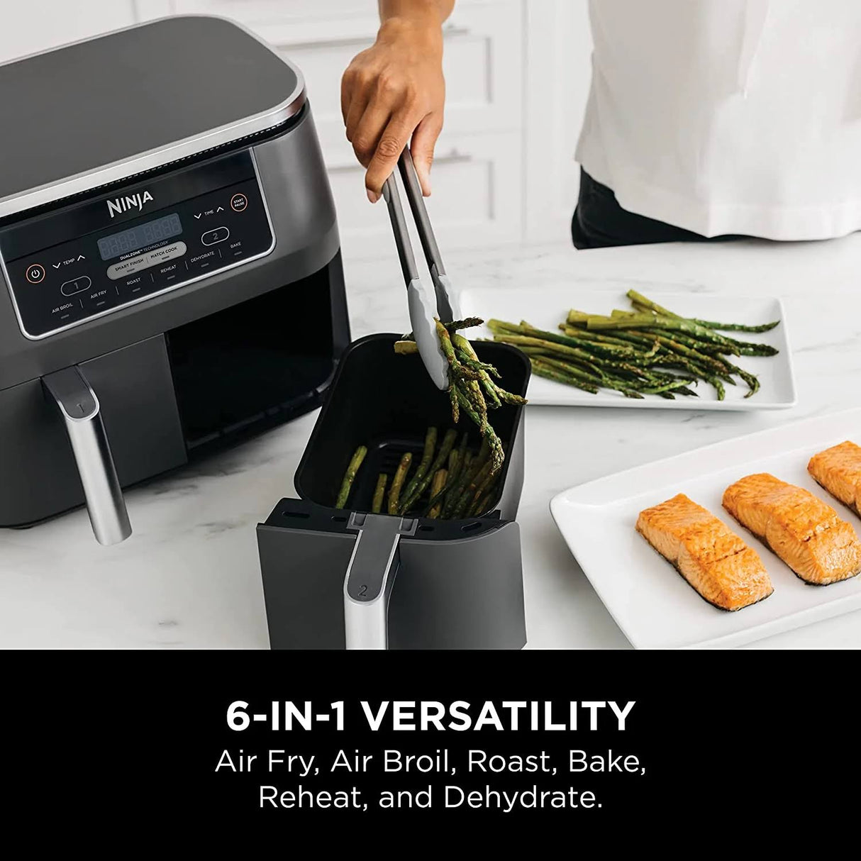 Ninja Foodi 6-in-1 8-Qt. 2-Basket Air Fryer with DualZone Technology